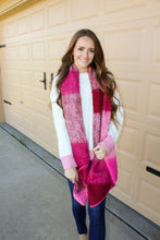 Load image into Gallery viewer, Pink Color Block Back Sweater