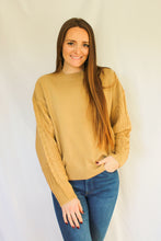 Load image into Gallery viewer, Sand Sweater with Knit Sleeves