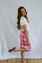 Load image into Gallery viewer, Pink Striped Sweater Skirt