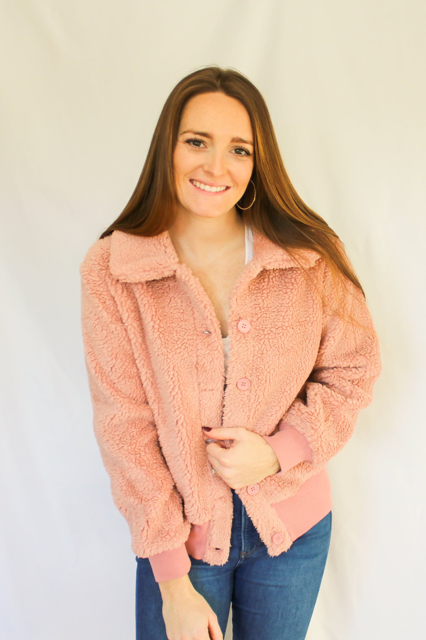 Mauve Sherpa Jacket