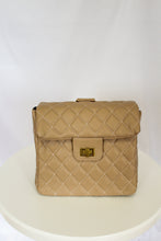 Load image into Gallery viewer, Magnolia Quilted Mini Backpack(Khaki)