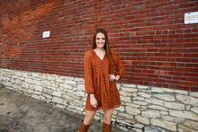 Load image into Gallery viewer, Isabelle Copper Metallic Dot Dress