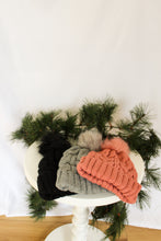Load image into Gallery viewer, Libby Gray Pom Beanie