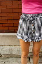 Load image into Gallery viewer, Gingham Ruffle Shorts