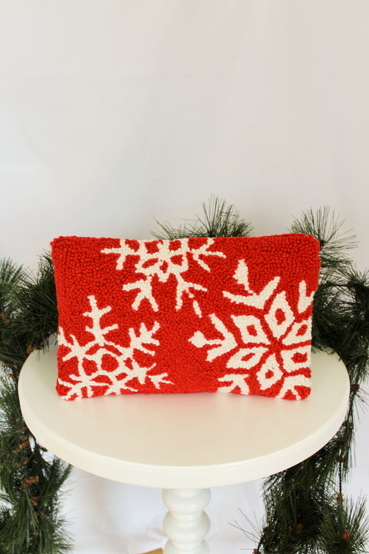 Snowflake Holiday Pillow