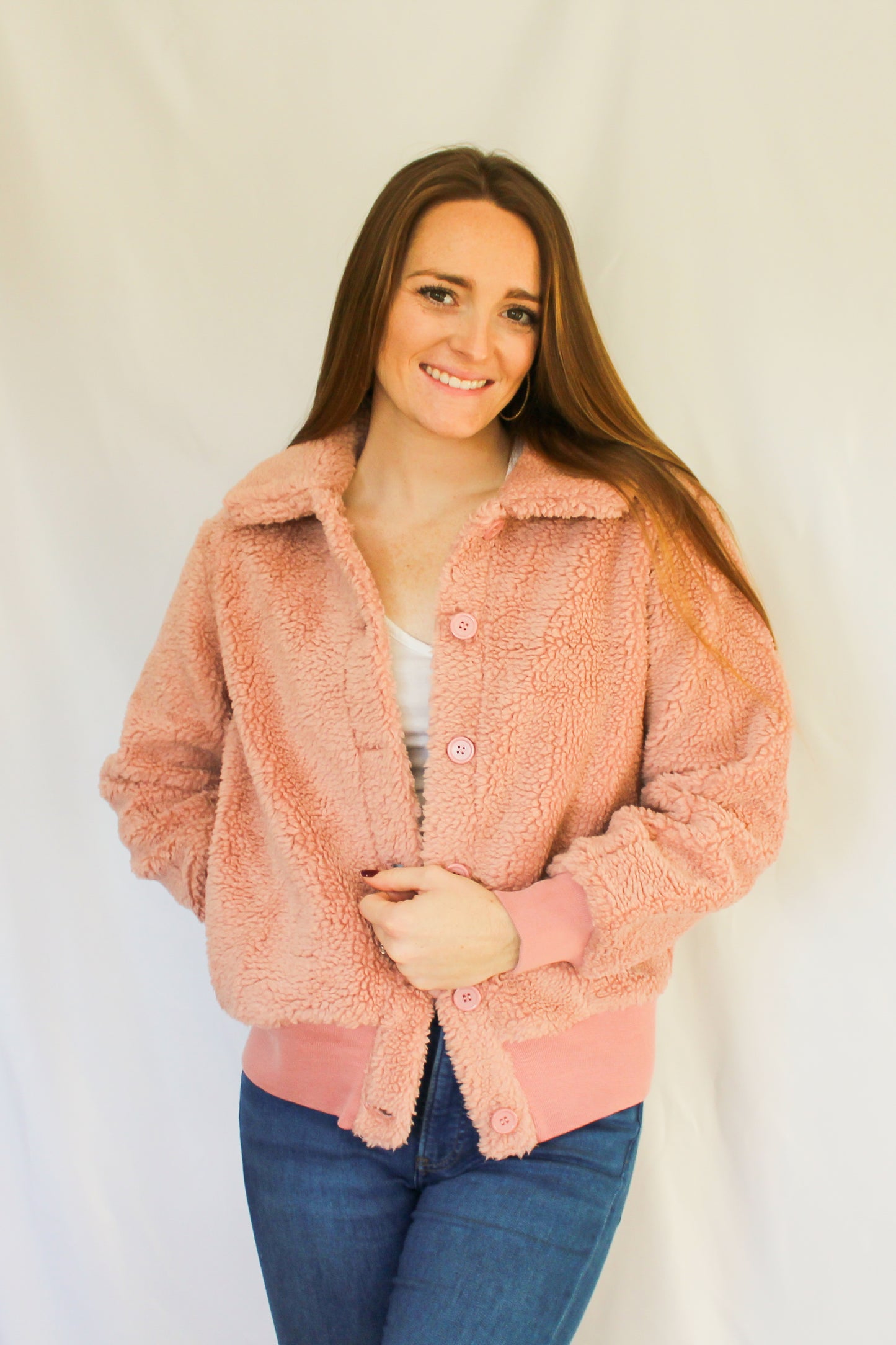 Mauve Sherpa Jacket