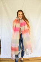 Load image into Gallery viewer, Mauve Gingham Scarf